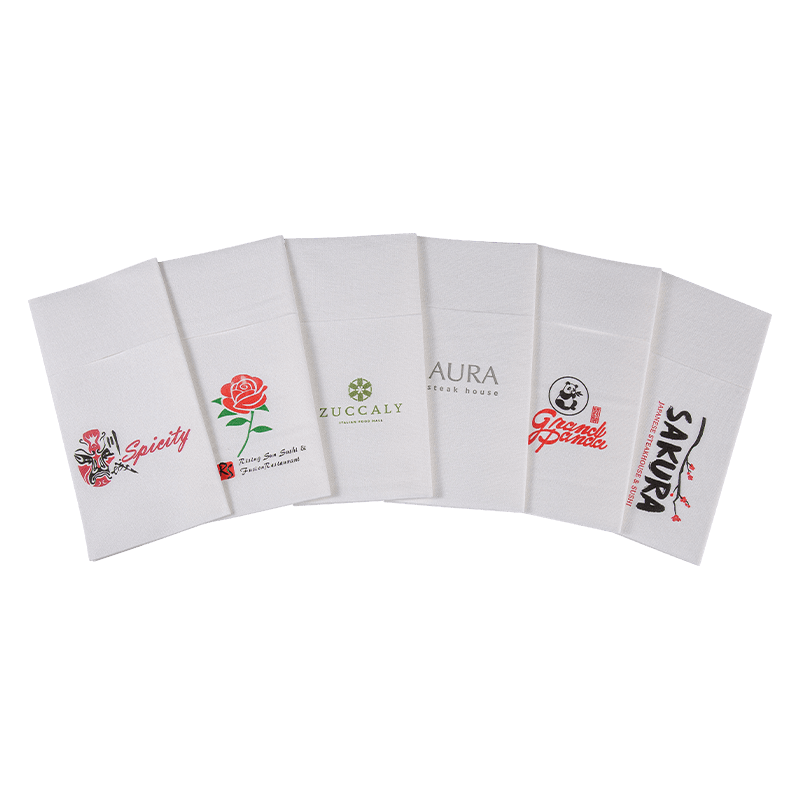 40x40 bløde luftfartspapir servietter med lomme SJ1301