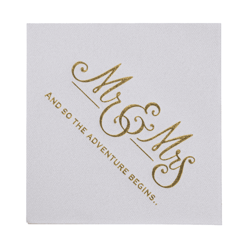 25x25 Meget absorberende luftfartspapir servietter med hot stempling SJ1401