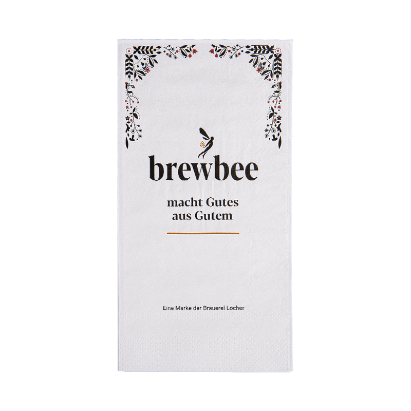 40x40 blød og glat trykt middagsservietter 3PLE SJ3202