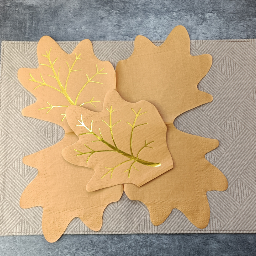 Autumn Maple Leaf engangsservietter til Thanksgiving, høstfester og bryllupper Autumn Maple Leaf engangsservietter til Thanksgiving, høstfester og bryllupper